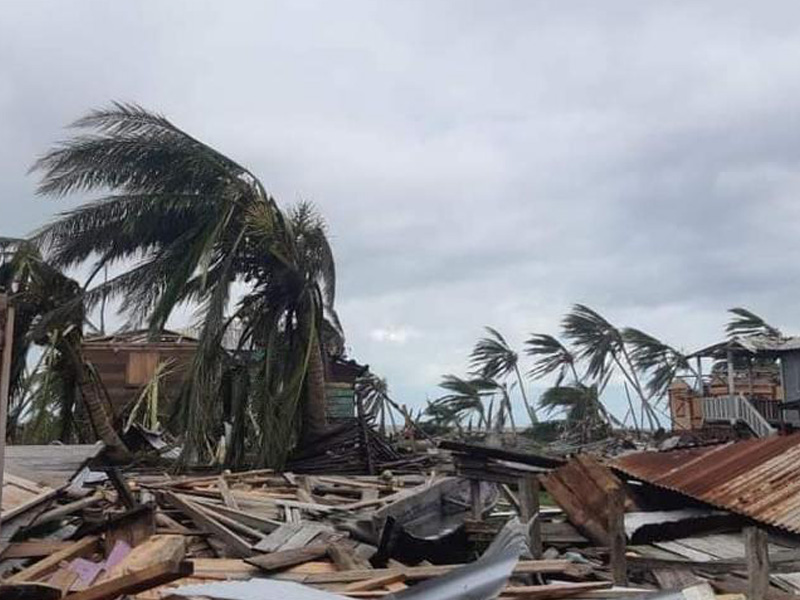 Hurricane Iota Damage